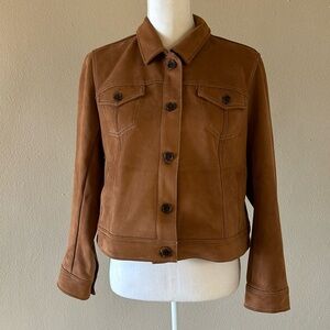 J. Jill Synthetic Brown Jacket MP Wearever Collection